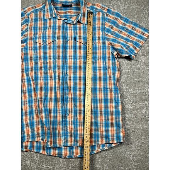 Kavu Mens Plaid Button Front Short Sleeve Outdoor Shirt Size M - Picture 4 of 6